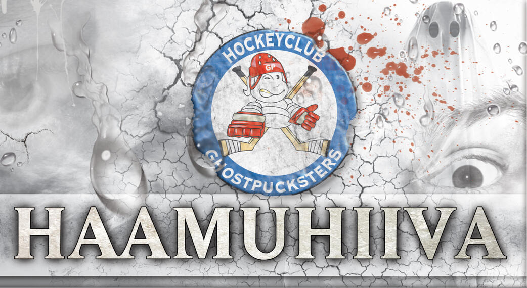 Ghostpucksters - jääkiekkojoukkueen nimikko-oluen etiketti